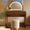 ORRD 39" Espresso Makeup Vanity with Drawer & Touch Lighted Mirror - 3 of 4