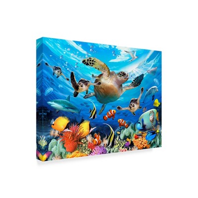 Trademark Fine Art -Howard Robinson 'Large Turtle' Canvas Art