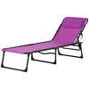Resenkos Acacia Wood Lounger With Wheels, Adjustable Outdoor Sun Lounger, Comfortable Relaxation Chair, White - 2 of 4