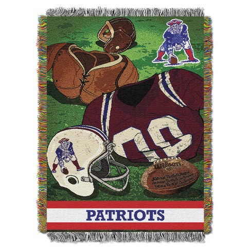 Nfl New England Patriots Northwest Vintage 48 X60 Throw Blanket