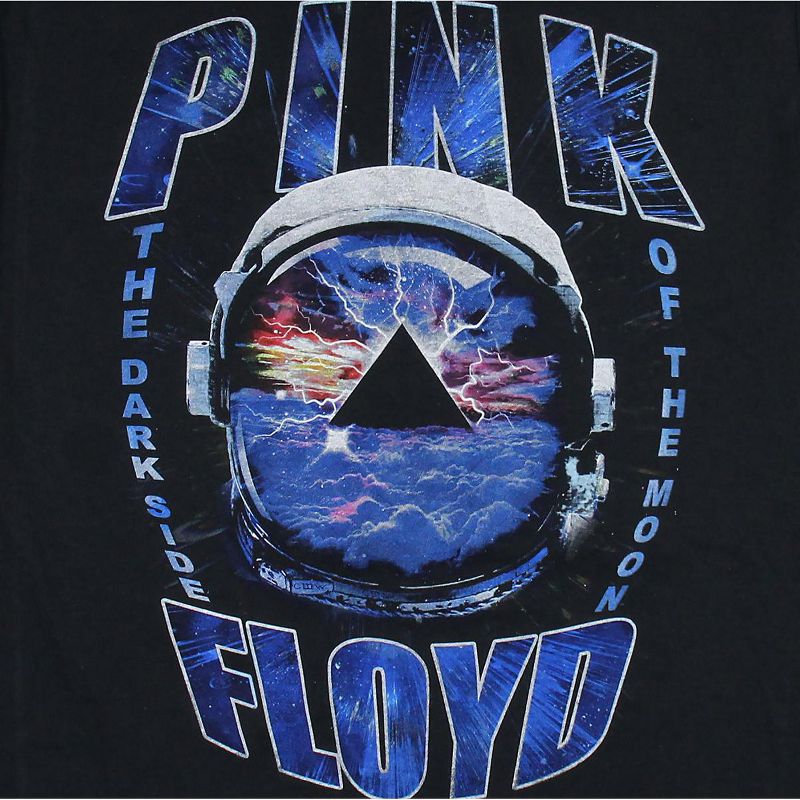 Pink Floyd Men's The Dark Side Of The Moon Astronaut Helmet Pyramid T-Shirt, 3 of 4