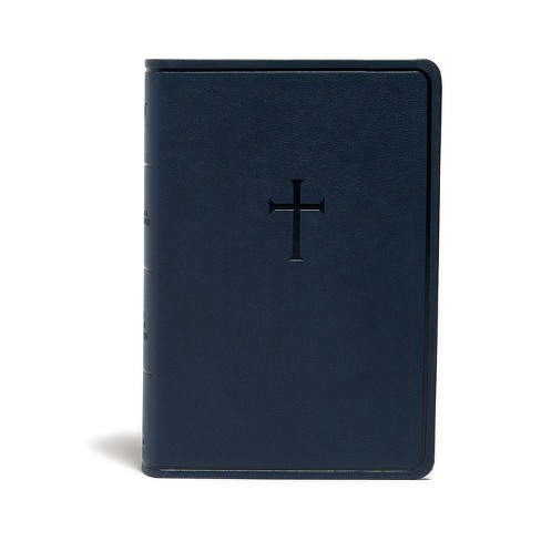 KJV Everyday Study Bible, Navy Cross Leathertouch - by  Holman Bible Publishers (Leather Bound) - image 1 of 1