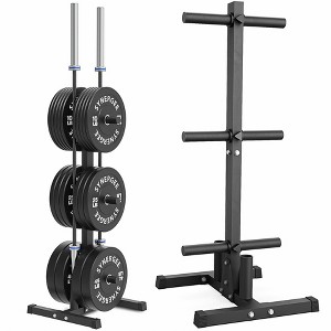 Synergee Olympic Weight Plate & Barbell Holder - 1 of 4