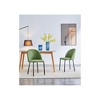 Modern Iron-Legged Chairs with Cushioned Comfort, 2-Pack - 3 of 4