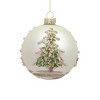 Painted Snowy Pine Tree Ball Ornament (Set of 6) - 4 of 4