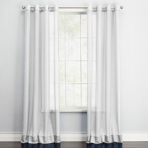 BrylaneHome BH Studio Sheer Voile Grommet Panel - 1 of 4