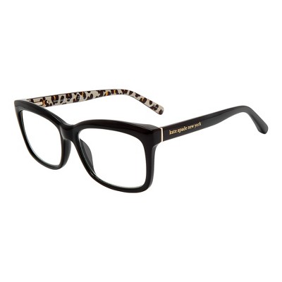 Kate Spade KS Dollie FP3 Womens Rectangle Reading Glasses Black Leopard 53mm