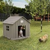 MooxvMoo 38-Inch Pointed-Roof Dog House,Outdoor&Indoor House,Outdoor Kennel for Yard, Patio, Garage, Easy to Assemble - 4 of 4