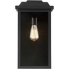 John Timberland Eastcrest Modern Outdoor Wall Light Fixture Textured Black 18 1/2" Clear Glass Panels for Post Exterior Barn Deck House Porch Yard - 4 of 4