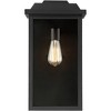 John Timberland Eastcrest Modern Outdoor Wall Light Fixtures Set of 2 Textured Black Metal 18 1/2" Clear Glass for Post Exterior Barn Deck - image 3 of 4