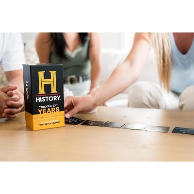 HISTORY Channel NEW Games Bundle - Stats & Facts / Through The Years - General Knowledge Trivia Chronology Timeline Card Game - Adults, Family & Teens