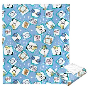 Cartoon Network Johnny Bravo All Things Johnny Bravo Silk Touch Throw Blanket 50x60 Inches - 1 of 4