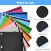 Fmeida Pencil Pouch for 3 Ring Binder, 2 Pack Binder Pencil Pouch with Clear Window Pencil Bags with Zipper & Reinforced Grommets - 3 of 4