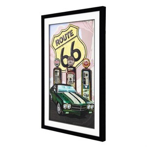 Yosemite Home Decor 'Detroit Legends 2' - 3D Collage, 24"Wx36"H Wall Art, Framed - Multi-Color - 1 of 4