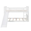 NicBex Twin Size Bunk Bed Multifunctional Design Loft Bed Pine Frame Bed Frame with Guardrails, Slide and Ladder, No Box Spring Required - 3 of 4