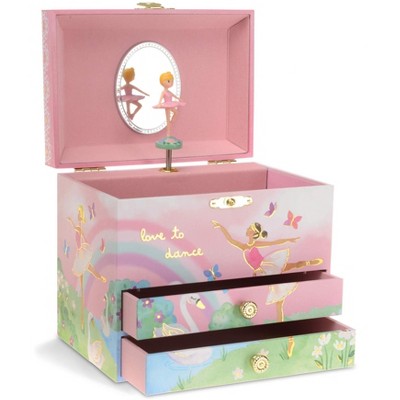 Jewelkeeper Unicorn Music Box & Little Girls Jewelry Set With 2 Pullout  Drawers, Rainbow : Target