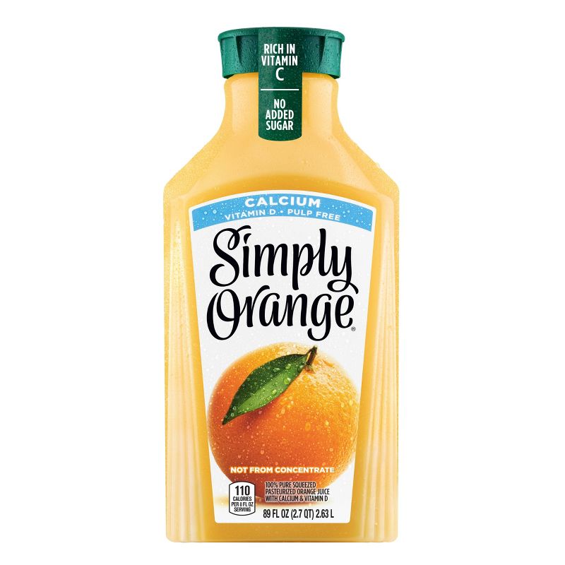 Simply Orange Pulp Free with Calcium &#38; Vitamin D Juice - 89 fl oz, 1 of 6