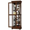 Howard Miller Martindale Curio Cabinet 680469 Cherry Bordeaux - 2 of 3