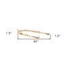HomeRoots 40" Brown Wood Beads And Rope Decorative Tassel - 3 of 4