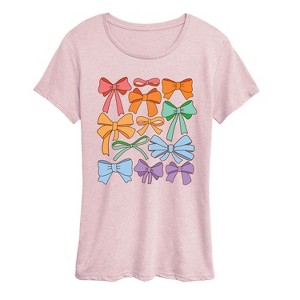 Women's - Instant Message - Pride Coquette Bows Short Sleeve Graphic T-Shirt - 1 of 4