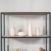 Nordlys 4-Tier Metal and Wood Bookshelf Industrial Style Living Room - 2 of 4