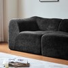 GDFStudio Lenne 76.38'' Modern 2-Seater Velvet Upholstered Sofa with Pillows - 3 of 4