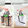 Large Waterproof Reusable Bags Christmas Heavy Duty Shopping - 4 of 4