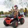 Costway 12V Kids Electric 4-Wheeler ATV Quad 2 Speeds Ride On Car w/MP3&LED Lights - 2 of 4