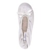 Jessica Simpson Women's Satin Ballerina Yoga Slipper with Bow - 2 of 4