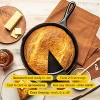 Attop 10.25 Inch Cast Iron Skillet – Pre-Seasoned Frying Pan with Teardrop Handle Black - 3 of 4