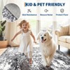 COZONY Modern Abstract Washable Runner Rug, Non-Slip Low Pile Stain Resistant - 3 of 4