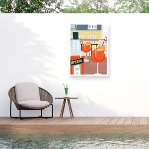 Trademark Fine Art - Bykammille  Balcony Matted Framed Art - 1 of 4