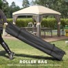 VisioGear Outdoor Pop Up Canopy Tent with Netting, Instant Tent with Wheeled Carry Bag and 4 Sand Bags, Height Adjustable, Beige, 116.5*116.5*114.25 - 2 of 4