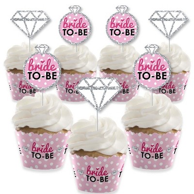 bridal shower cupcake toppers