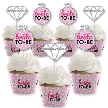 Big Dot Of Happiness Bride Squad - Cupcake Decoration - Rose Gold Bridal  Shower Or Bachelorette Party Cupcake Wrappers And Treat Picks Kit - Set Of  24 : Target