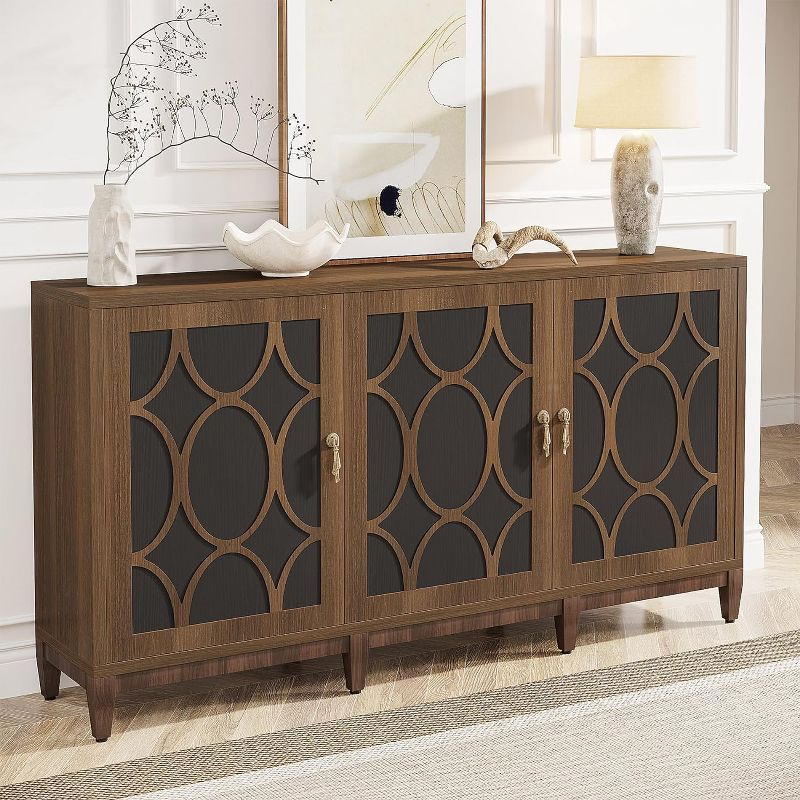 Tribesigns 59.06" Sideboard Buffet Cabinet, Wood Storage Cabinet, 2 of 7