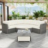 YOOCOZZ Rattan Patio SectionalSet with Daybed, Cushions & Center Table - 4 of 4