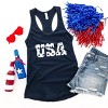 Simply Sage Market USA Distressed Stars Racerback Tank - 2 of 4