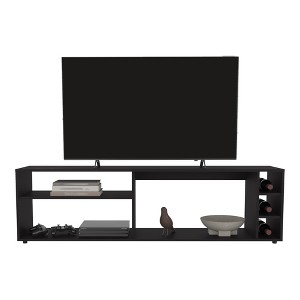 INFURNIC TV Stands and Consoles Modern Entertainment Center with Ample Storage Space for Living Room Organization, Black, 68.5"*18.9"*3.54" - 1 of 4