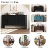 CAVINAS Modern Wooden Sideboard Cabinet with Long Handles & Adjustable Shelves,Buffet Cabinet with Storage for Kitchen,Dining Room - 3 of 4