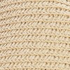 Collections Etc Stylish Wide Brimmed Braided Trim Straw Hat - 4 of 4