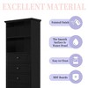 Okak Tall Bathroom Storage Cabinet with 3 Drawers and Adjustable Shelf, Bathroom Organizer for Bathroom, Living Room - 2 of 4