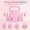 4-in-1 Adjustable Dumbbell Set of 2, 2-5lb Hand Weights for Women with Fast Adjustment, Free Weights for Home Gym - 3 of 4
