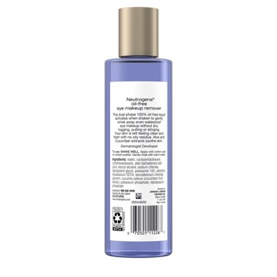 Neutrogena Gentle Oil-Free Eye Makeup Remover & Cleanser for Sensitive Eyes - 8 fl oz: Paraben-Free, Sulfate-Free, Alcohol-Free