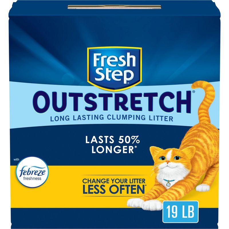 Fresh Step Outstretch Febreze Scented Cat Litter - 19lbs, 1 of 25