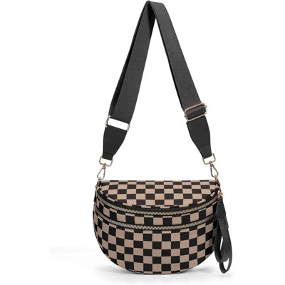 BEAFUP Women's Nylon Fanny Pack - A Chic and Versatile Crossbody Bum Bag in Khaki for Street Style Enthusiasts