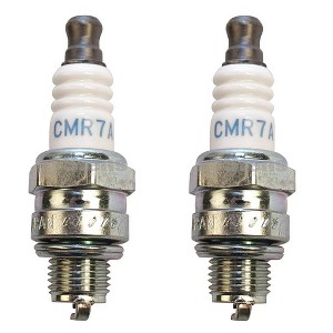 NGK 2 Pack of Genuine OEM Replacement Spark Plugs - CMR7A-2PK - 1 of 3