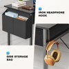PAGED Computer Desk Modern Simple Office Desk with 2 Drawers, 5 Storage Shelves for Study and Work - 4 of 4