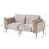 WJShome Velvet Modular Sectional Couch, 74" Modern 2-Seater Sofa with Removable Cushions For Livingroom - 3 of 4