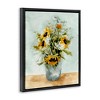 Stupell Industries Sunflower Blossom Watercolor Detail Floating Frame Canvas Art - 2 of 4